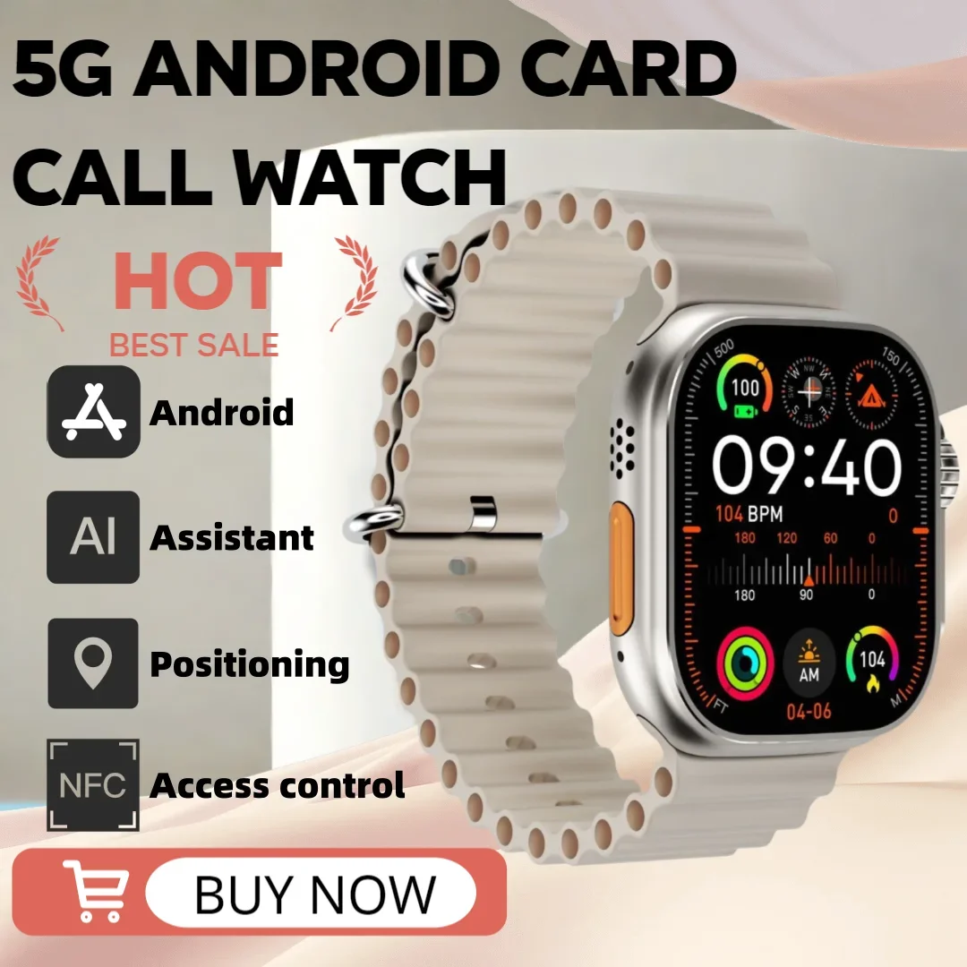 

180 ° вращающаяся камера, умные часы 4G Android, 32 штуки, 256 ГБ 2,2-дюймовый AMOLED-экран 448*528, мониторинг здоровья SIM-карты