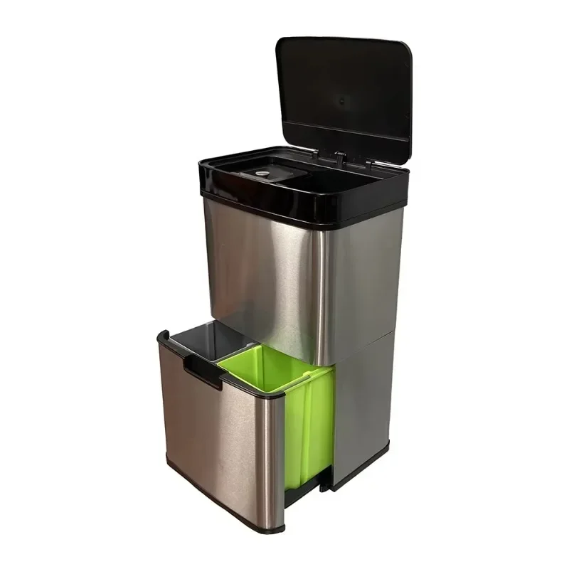 Intelligent induction kitchen automatic trash can anti-scratch and wear-resistant, long-lasting appearance