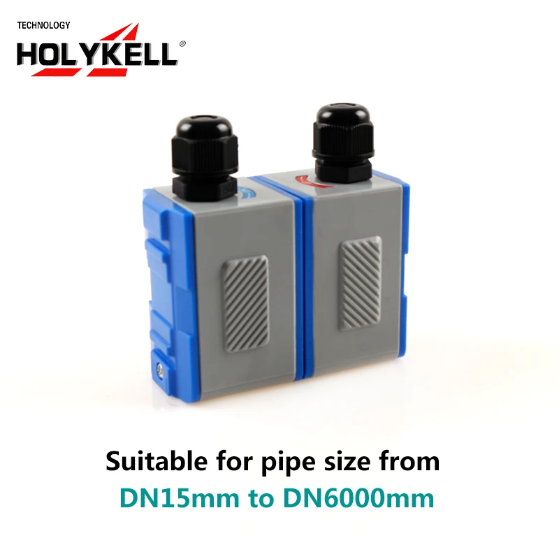 Holykell OEM DN32-DN1000mm China Wall Mounted Ultrasonic Water Flowmeter Price,Ultrasonic Flow Meter