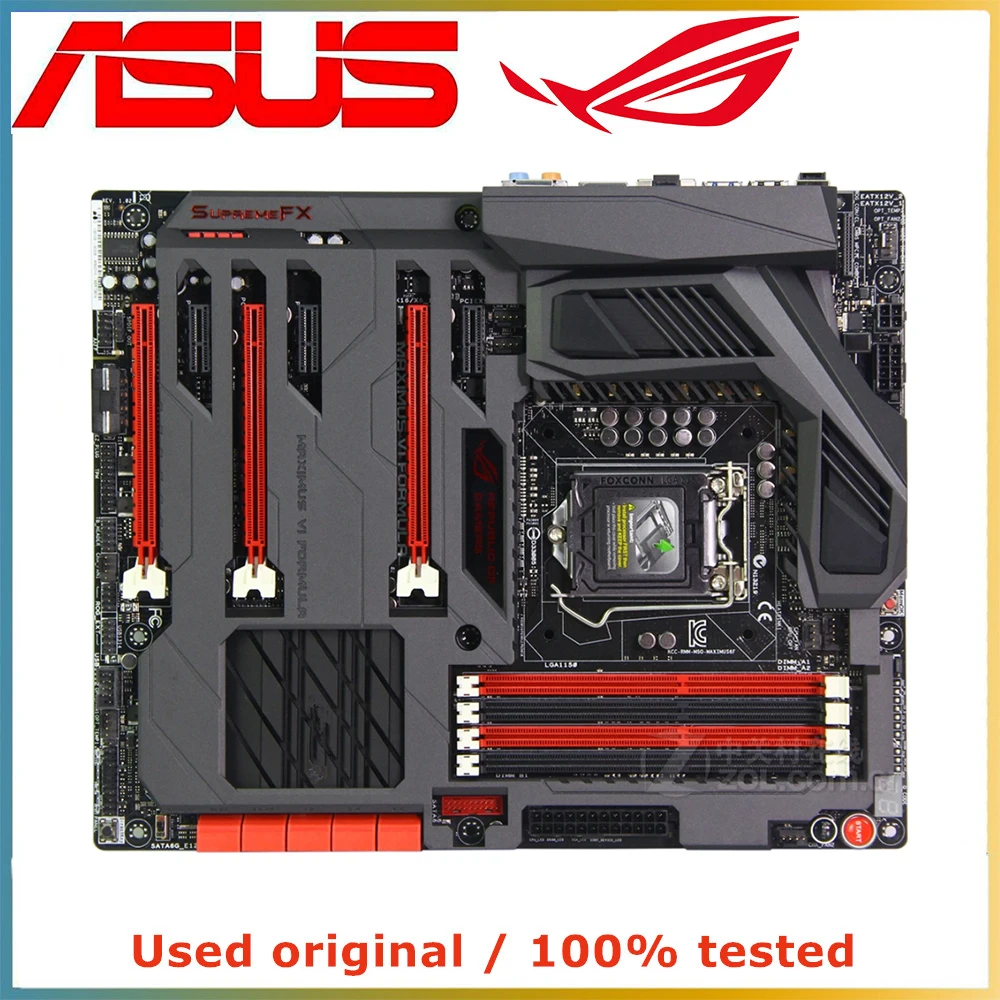 For ASUS ROG MAXIMUS VI FORMULA M6F LGA1150 Z87 ATX Motherboard DDR3 Supports Intel 4th Gen Intel CPU