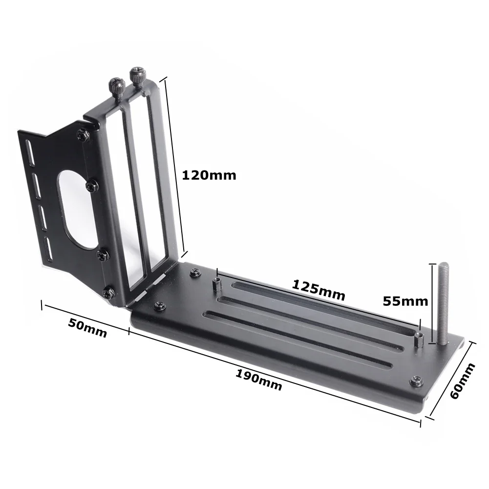 PCI- E 3.0 16X กราฟิกการ์ดแนวตั้ง Kickstand/ฐาน ATX กรณียืดหยุ่นสายเชื่อมต่อ Riser การ์ดขยายพอร์ตอะแดปเตอร์สําหรับ GPU