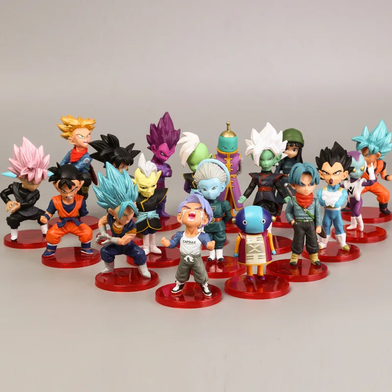 

18Pcs Dragon Ball Z Super Saiyan Son Goku Vegeta Broly Piccolo Action Figure Set Anime Model Toys