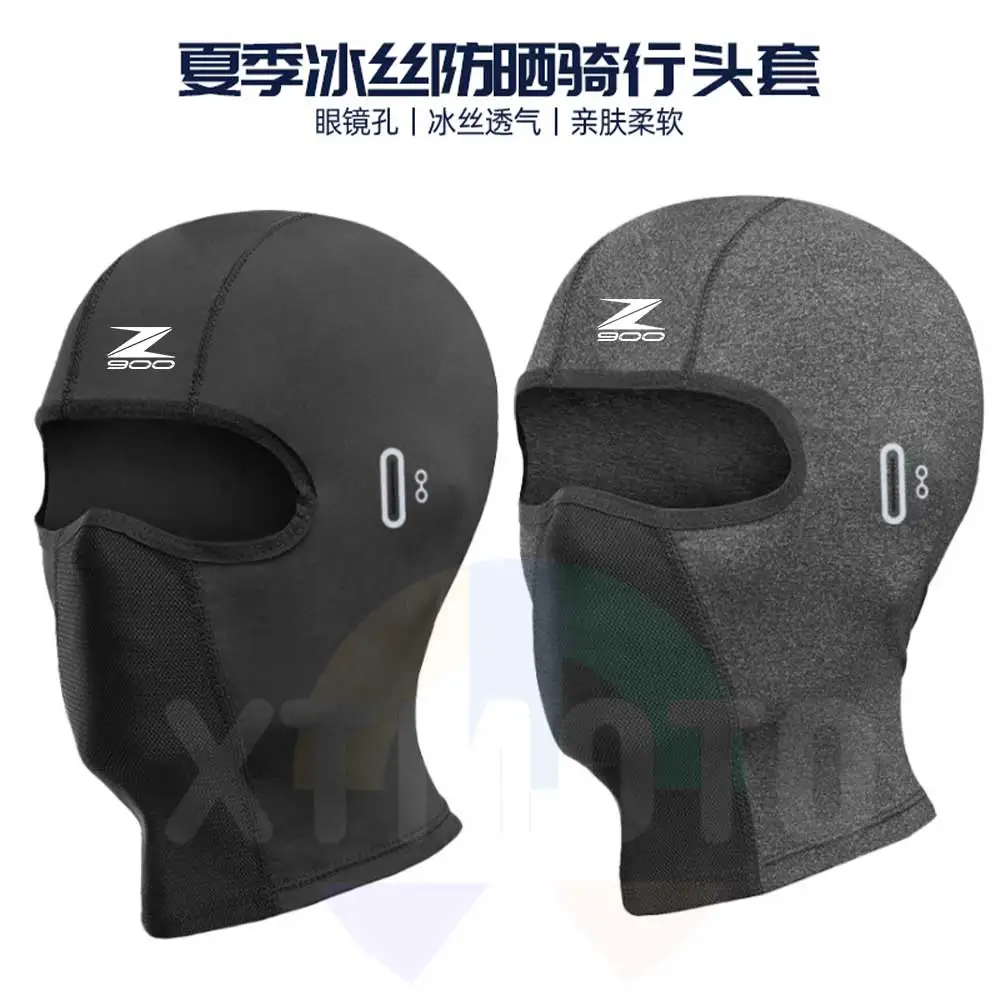 For kawasaki Z900 Motorcycle Balaclava Summer UV Protection Glasses Face Breathable Hole Men Women Quick-Drying Motorcyclist Ski