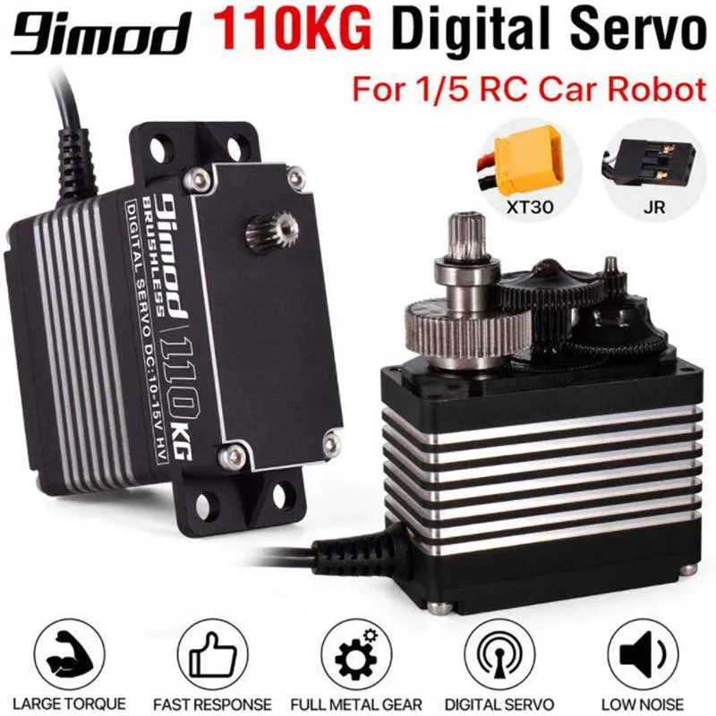 9imod 110KG steering motor - aluminum casing - digital brushless high-voltage waterproof steering motor