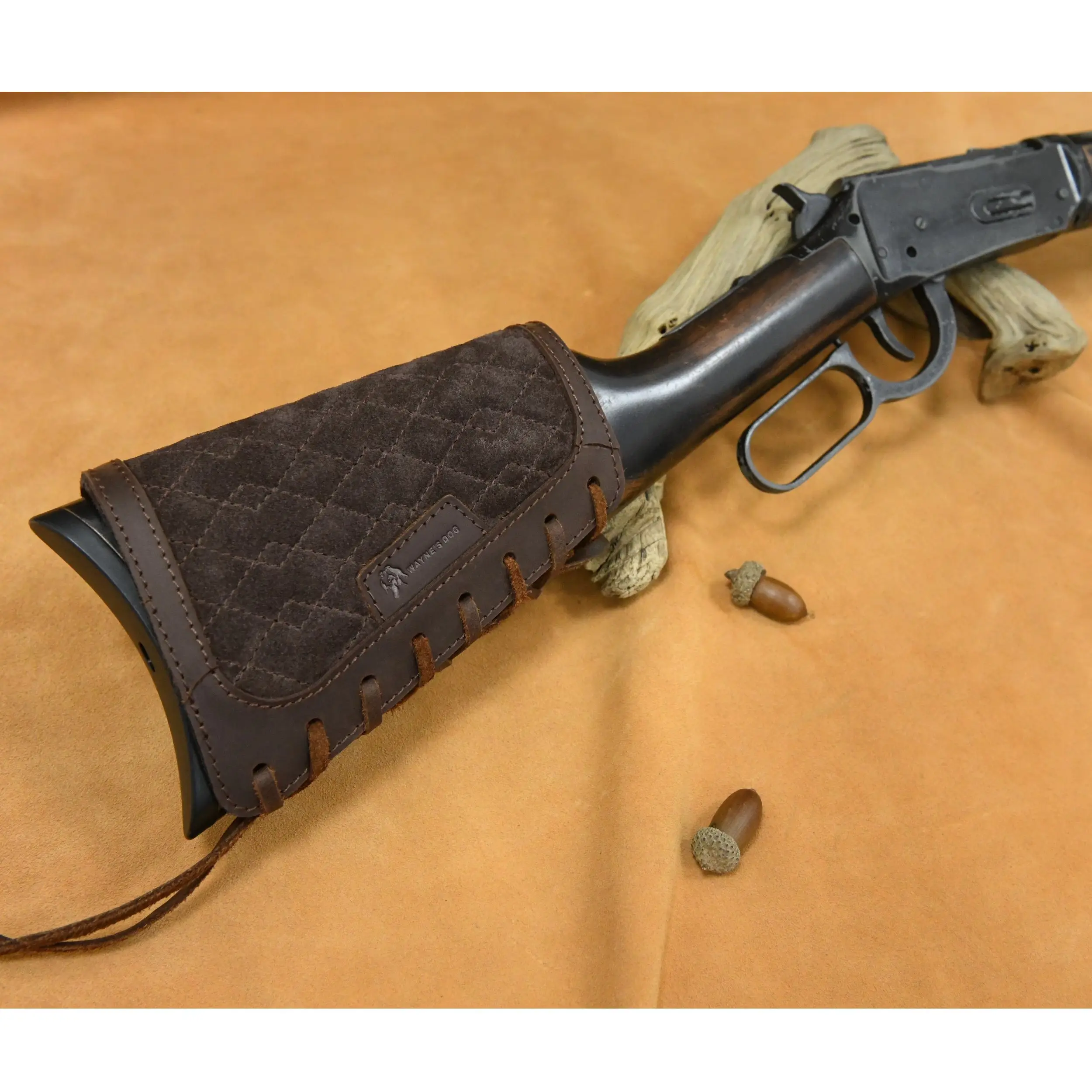 Beidhändig Weiches Wildleder Schrotflinte Hinterschaft Abdeckung Shell Halter Gewehr Pistole Hinterschaft Für Die Jagd Neue Stil