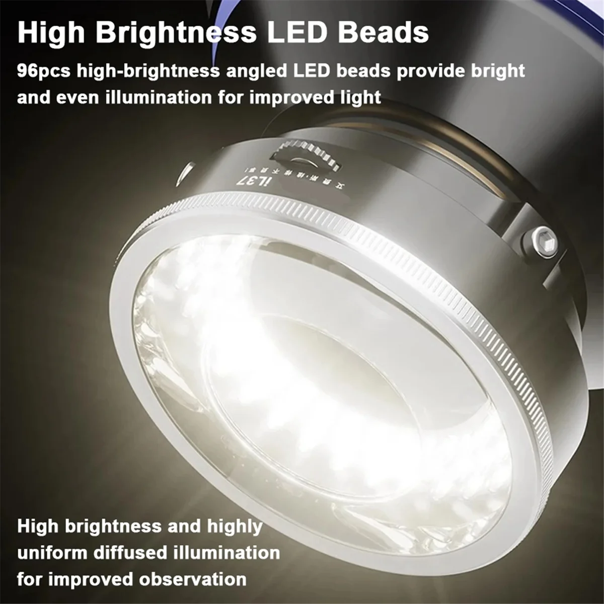 Microscope Light IL37 Microscope Polarized LED Ring Light Lamp Anti Illuminators Source Eliminating Reflections
