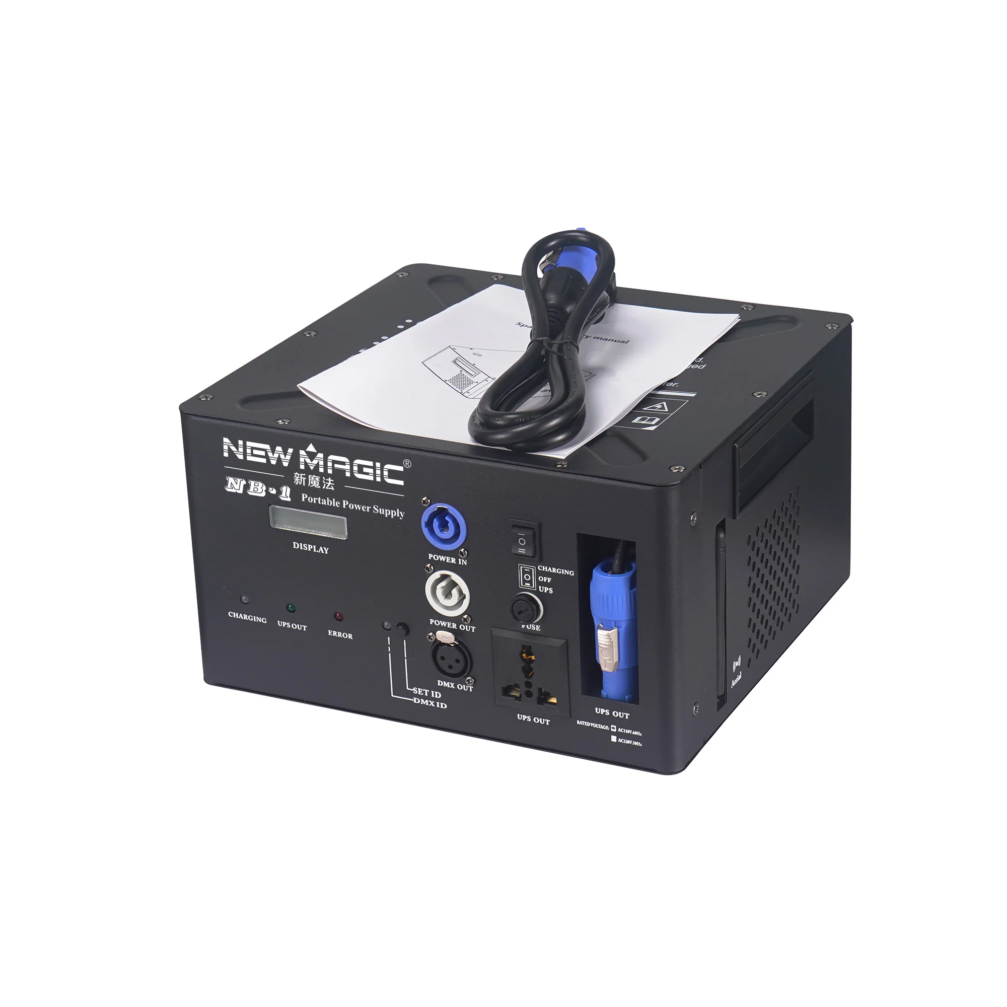 Battery power supply case portable to carry well-design for sparkler machine cold pyro machine professional audio for events