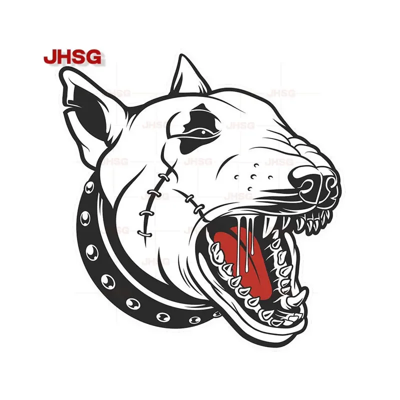 

Dog Car Sticker Bull Terrier Sticker Windshield Rear Trunk 4x4 Decorative Cartoon Car Shape
