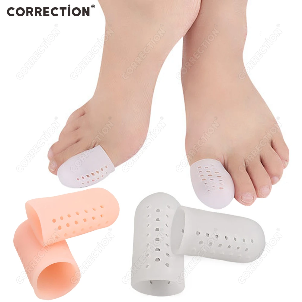  CORRECTiON Breathable Bunion Protector Pads Silicone Toe Guards Ingrown Toenail Corns Care Big Toe Sleeve Cushion Inserts