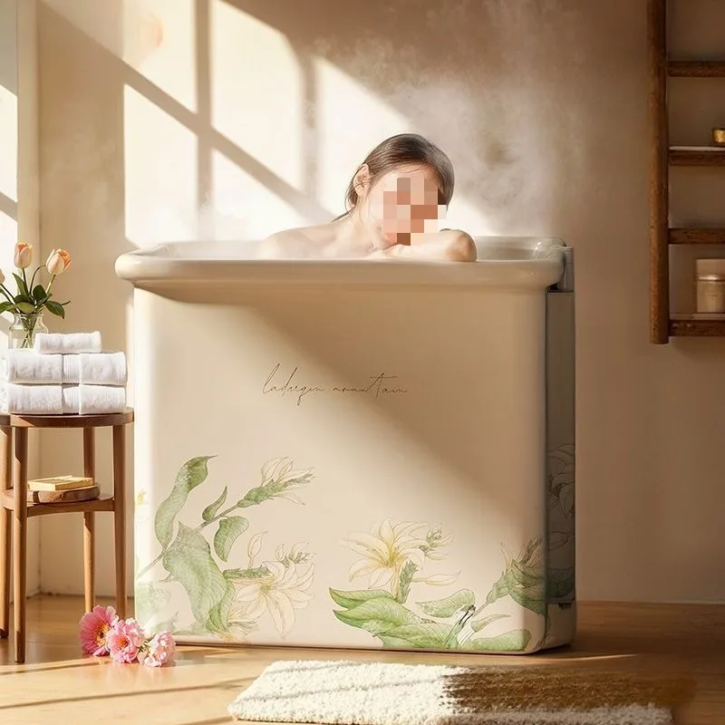 

Prop Adults Bathtub Organizer Toys Groundsheet Tempreture Bathtub Edge Barrier Household Wanna Skladana Dla Doroslych Furnitures