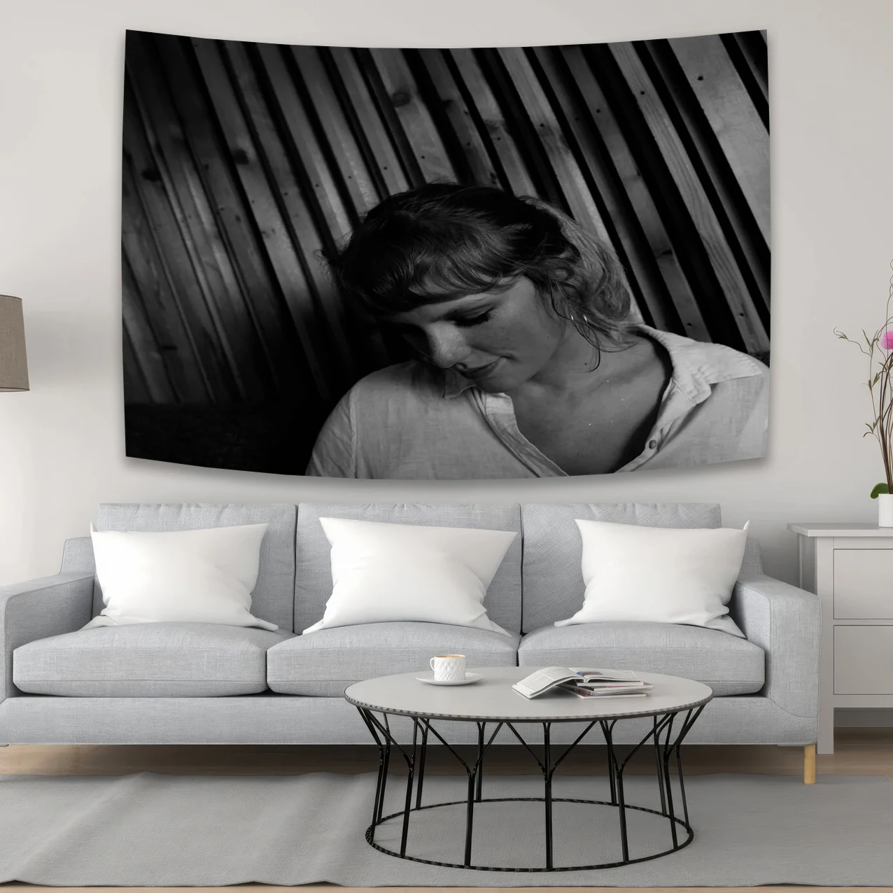 folklore-классическая-народная-музыка-обложка-альбома-гобелен-черный-белый-цвет-стиль-настенный-декор-обои-спальня-общежитие-коридор-настенный-фон