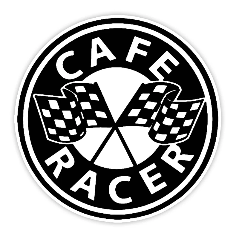 S51117# Car Stickers Vinyl Decal Cafe Racer Motorcycle Decorative Accessories Creative Waterproof