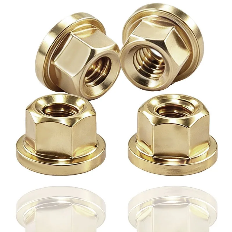 4pcs Brass M2 Flange Wheel Hub Nut for Axial SCX10 Jeep K10 RC Car Metal Upgrade Parts