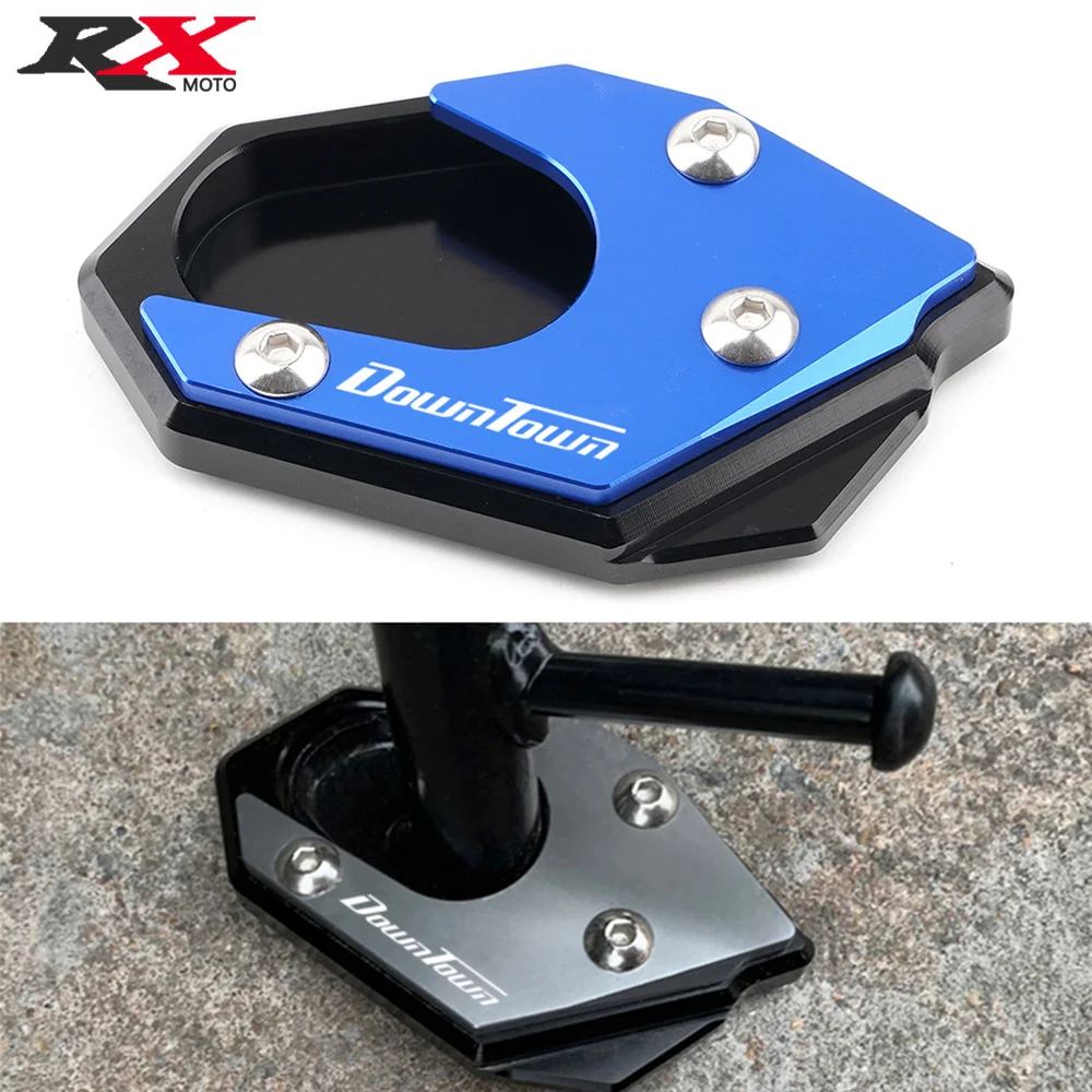 

For KYMCO DownTown 350 300i 125/200/350 2019-2021 With Logo DOWN TOWN Motorcycle Kickstand Plate Extension Pad Stand Enlarger