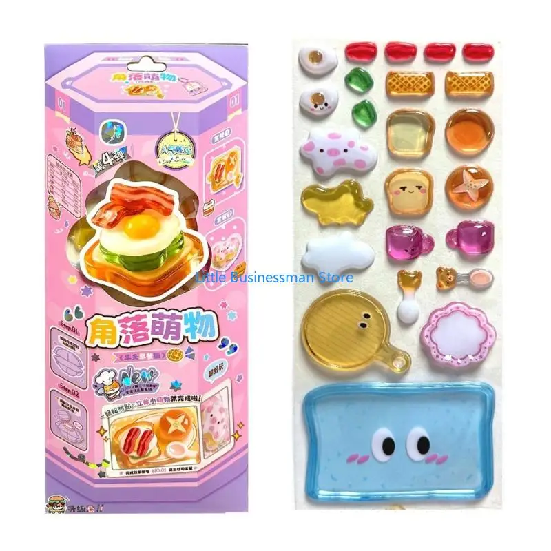Wiederverwendung winziger Patches für Wasserflasche, Notizbuch, Scrapbooking, süßer 3D-Aufkleber M76A – Detail 5