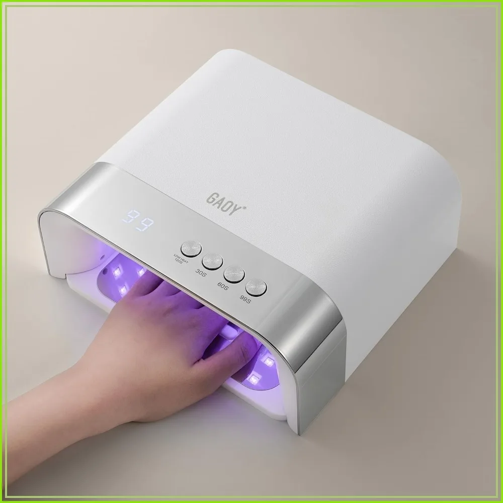 36 LED UV Nail Lamp with Big Cavity, Fast Curing for Gel & Acrylic, Smart Sensor & 4 Timers
