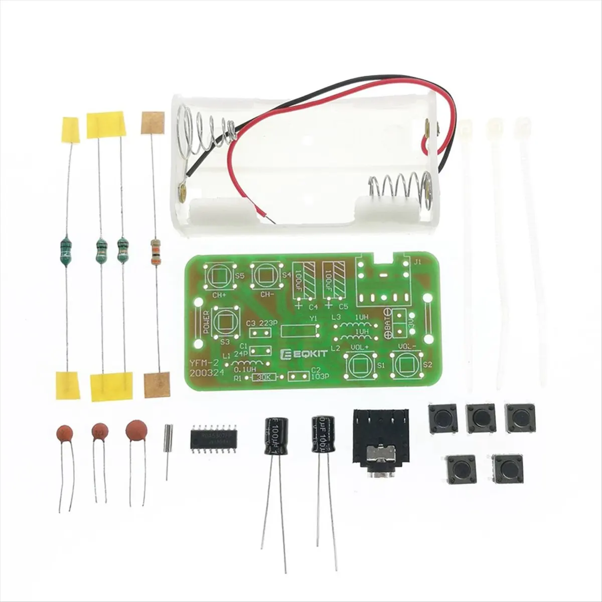 A49T Adjustable 76-108MHz FM Stereo Radio Receiver Module DIY Kit Wireless Receiver DIY Electronic Production