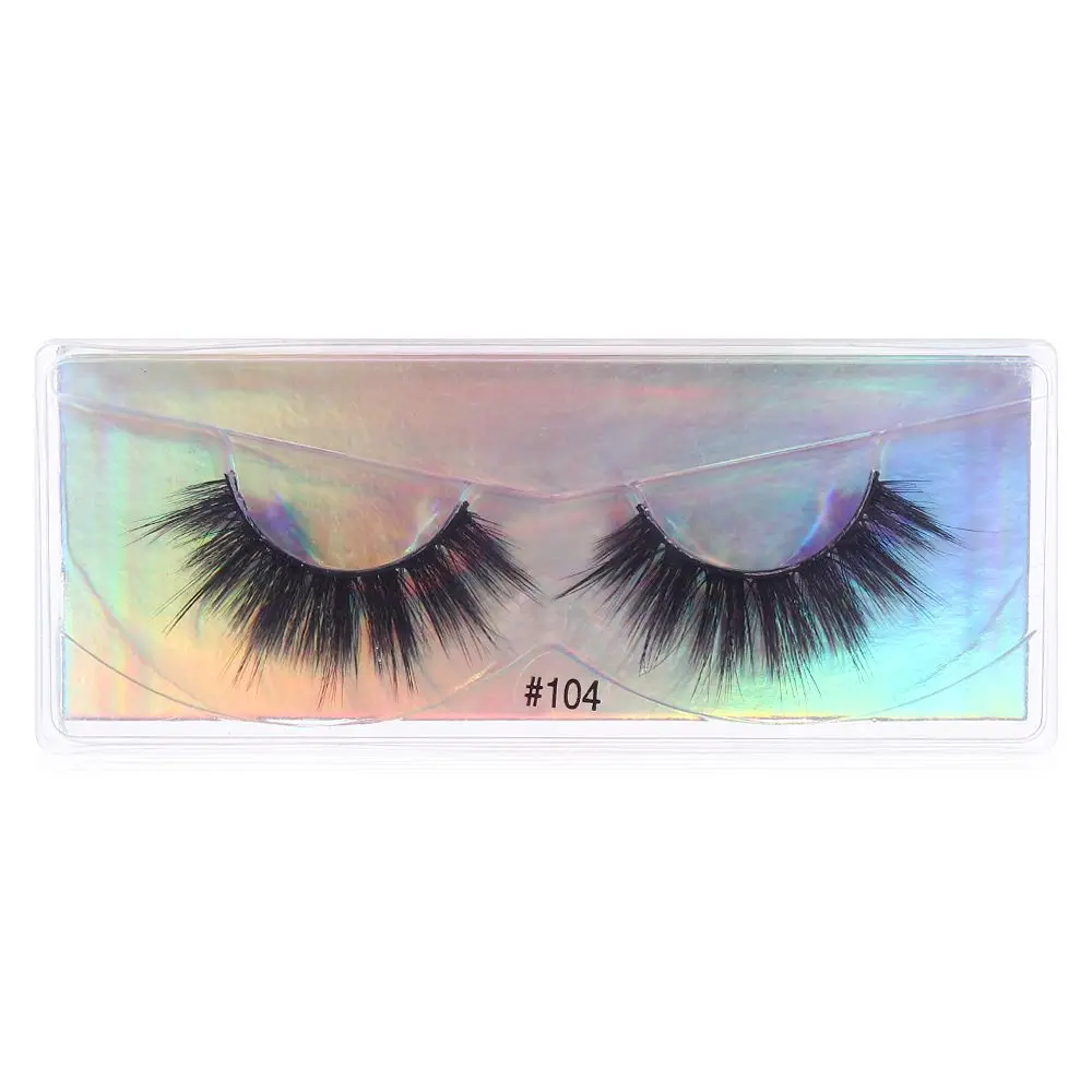 Eye Extension Lightweight Natural Long Lashes Wispy Fluffy 3D Mink Hair False Eyelashes Cross