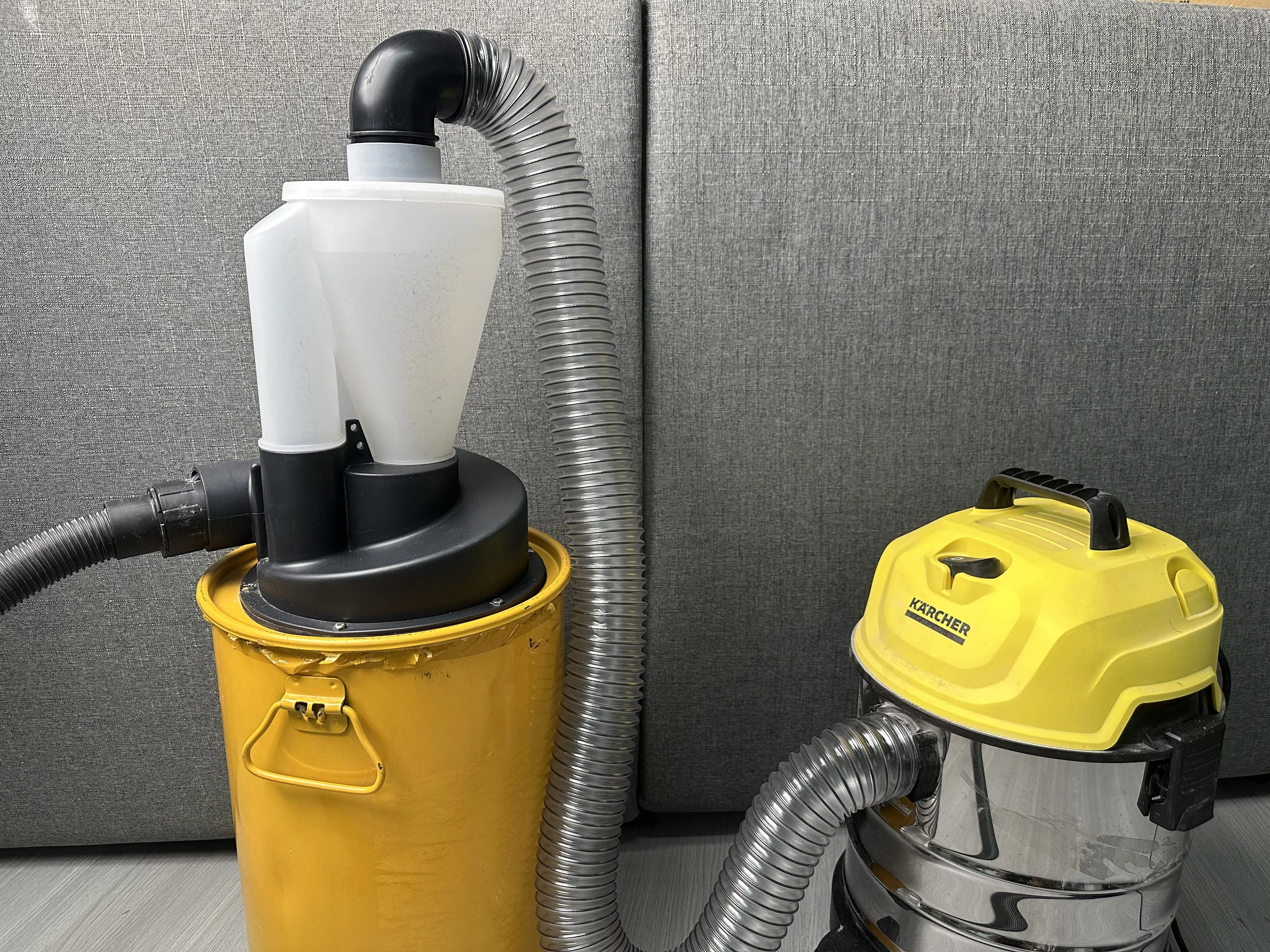 2.5'' Double Filtration Cyclone Dust Collector Woodworking DIY