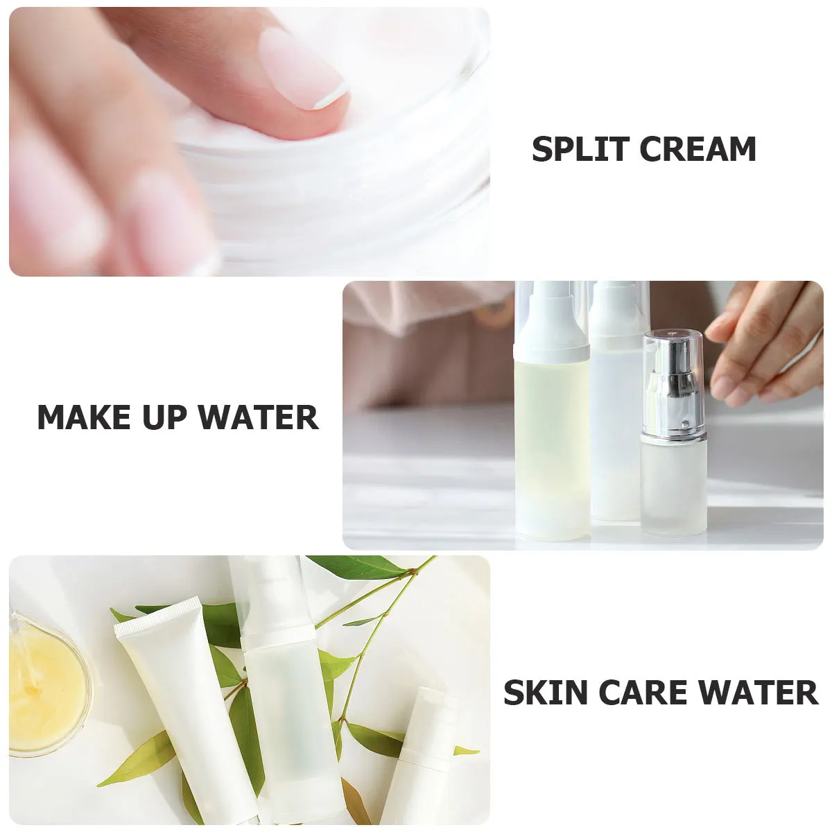 

5Pcs Cosmetics Sub Bottle 200Ml Smooth Lightweight Plastic Travel Bottles for Easy Transfer of Skincare Products Leak Proof