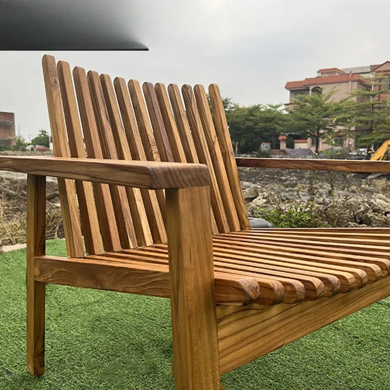 Garden B & B Villa Creative Leisure Solid Wood Table and Chair Combination