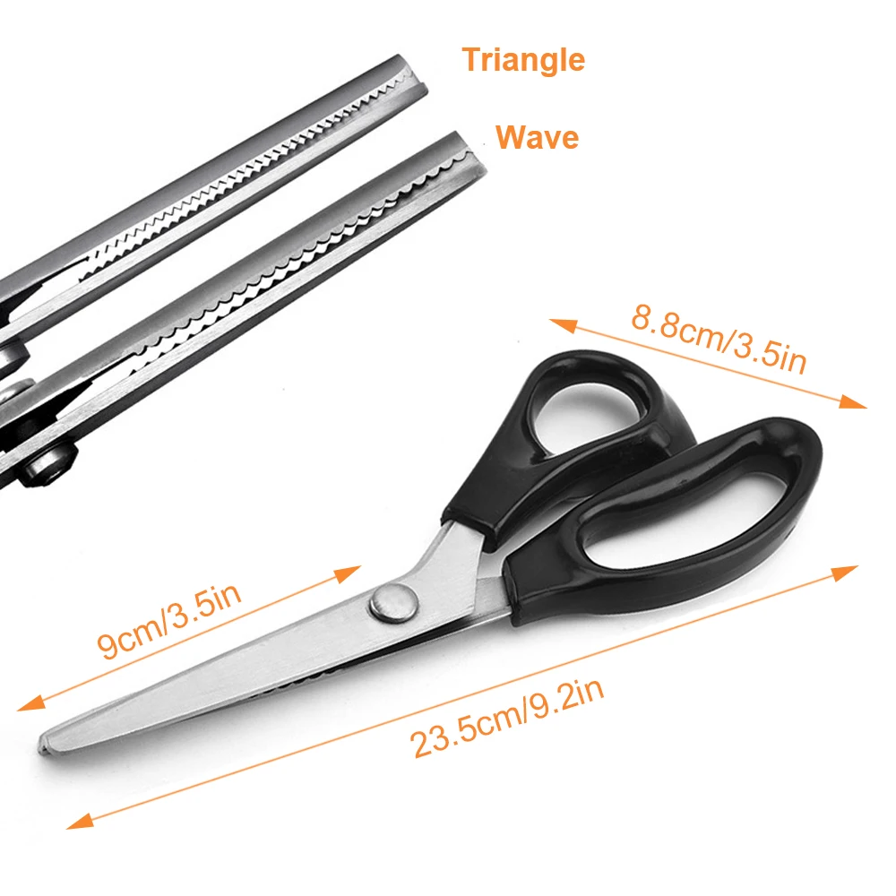 3/5/7MM Stainless Steel Lace Scissors Sewing Accessories Sewing Serrated Scissors Fabric Leather Craft Scissors Sewing Tools