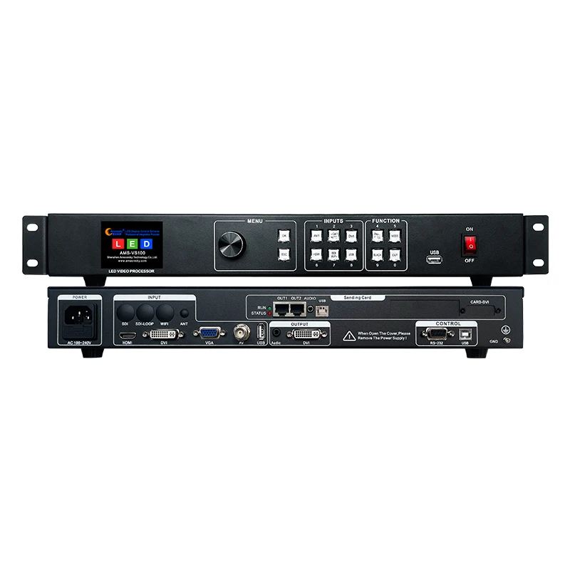 نظام التحكم AMS-VS100 NovaStar مع بطاقة إرسال MSD300 LED لوحة عرض وحدة تحكم الفيديو لأحداث تأجير المسرح #2