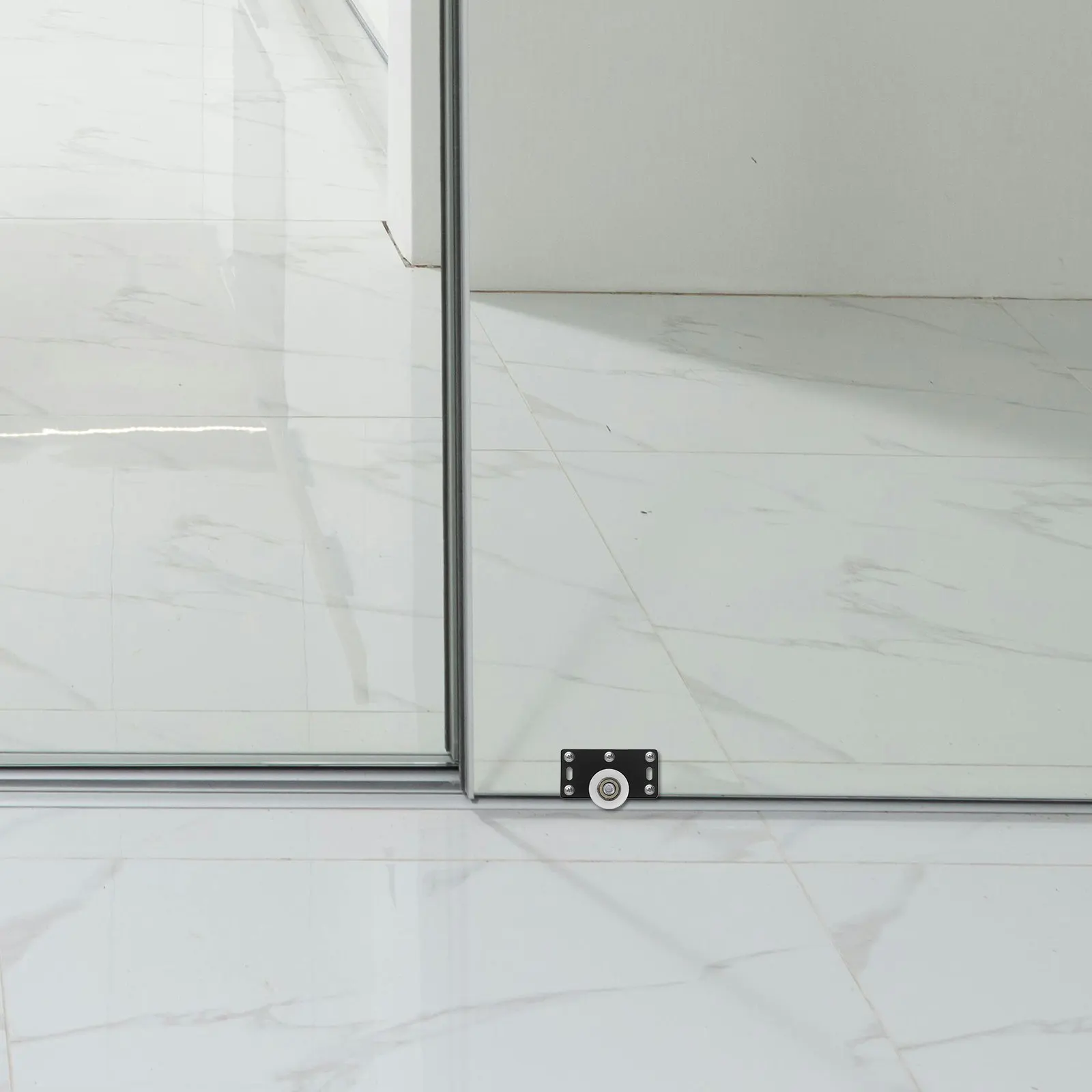 

2Sets Wardrobe Sliding Door Wheel Set Smooth Gliding Metal Pulleys for Cabinet Closet Barn Door Hardware Track Roller