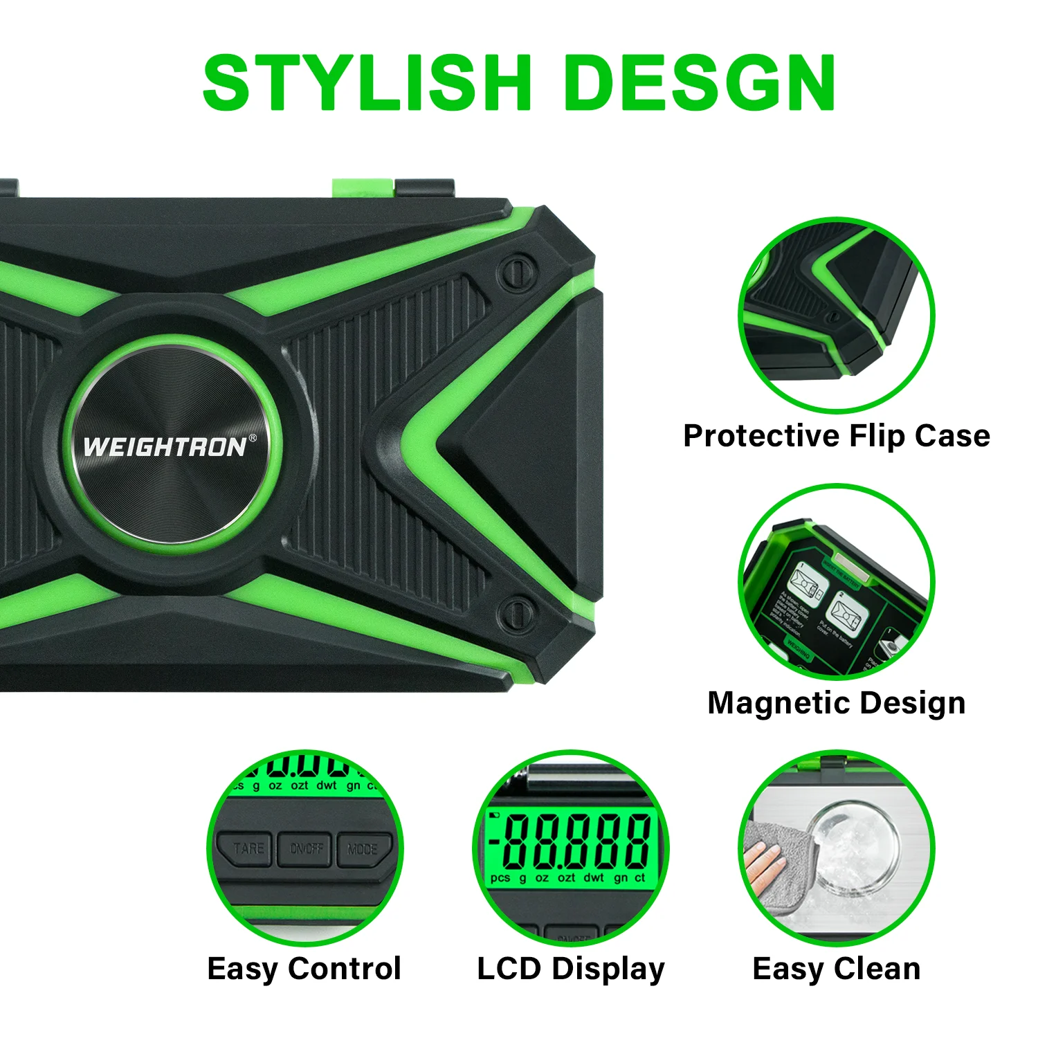 Mini balança digital portátil 50g/0.001g, para pesar joias, medicamentos, pedras preciosas, ouro, com peso de calibração