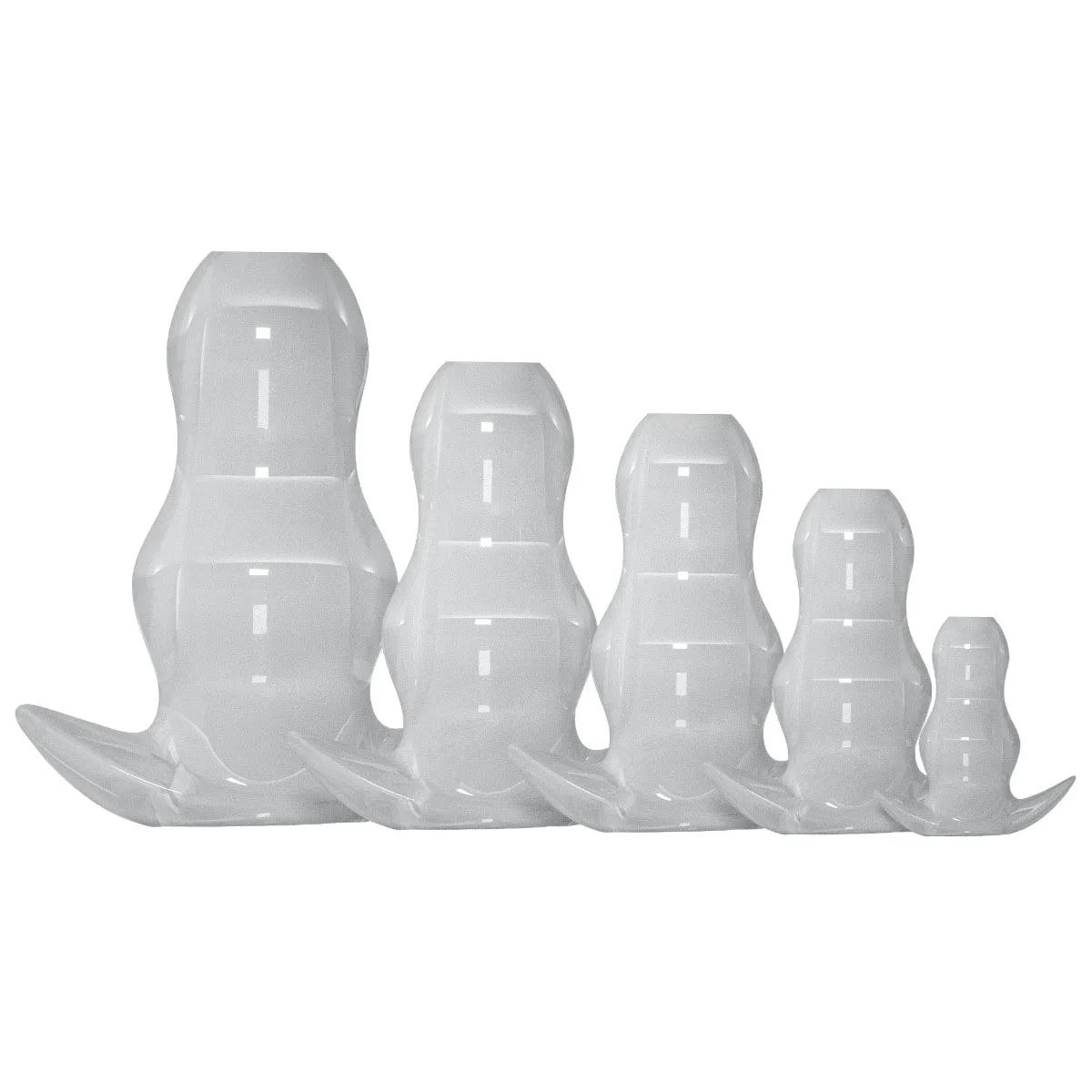 قابس شرجي مجوف شفاف لتنظيف حقنة شرجية، قابس مؤخرة من السيليكون يمكن ارتداؤه مع تصميم مانع للتسرب، موسع نفق مرن ناعم i #4