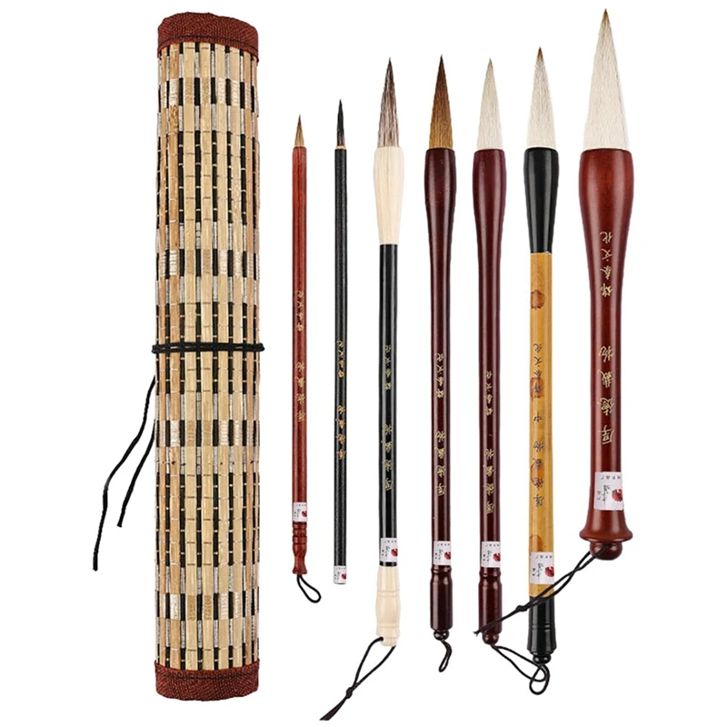 

BEDW-Кисти для каллиграфии Кисти для китайской каллиграфии Кисть для рисования с сумкой-органайзером Кисть для акварели