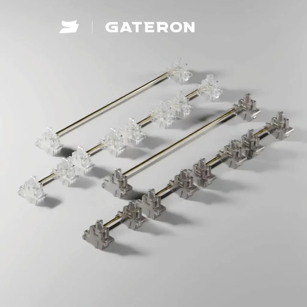 GATERON INK V2 PRO Plate Mounted Stabilizer 7u 6.25u 2u Set Stable Golden Plate Wire Customized DIY Mechanical Keyboard