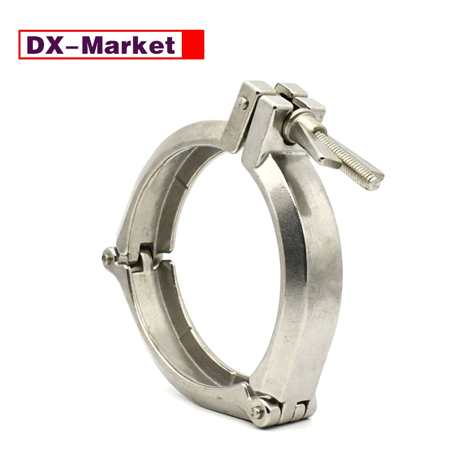 KF100 Clamp Vacuum Flange Fitting , 304 Stainless Steel Vacuum Tube Three Section Clamps KF10-KF320 ,L028