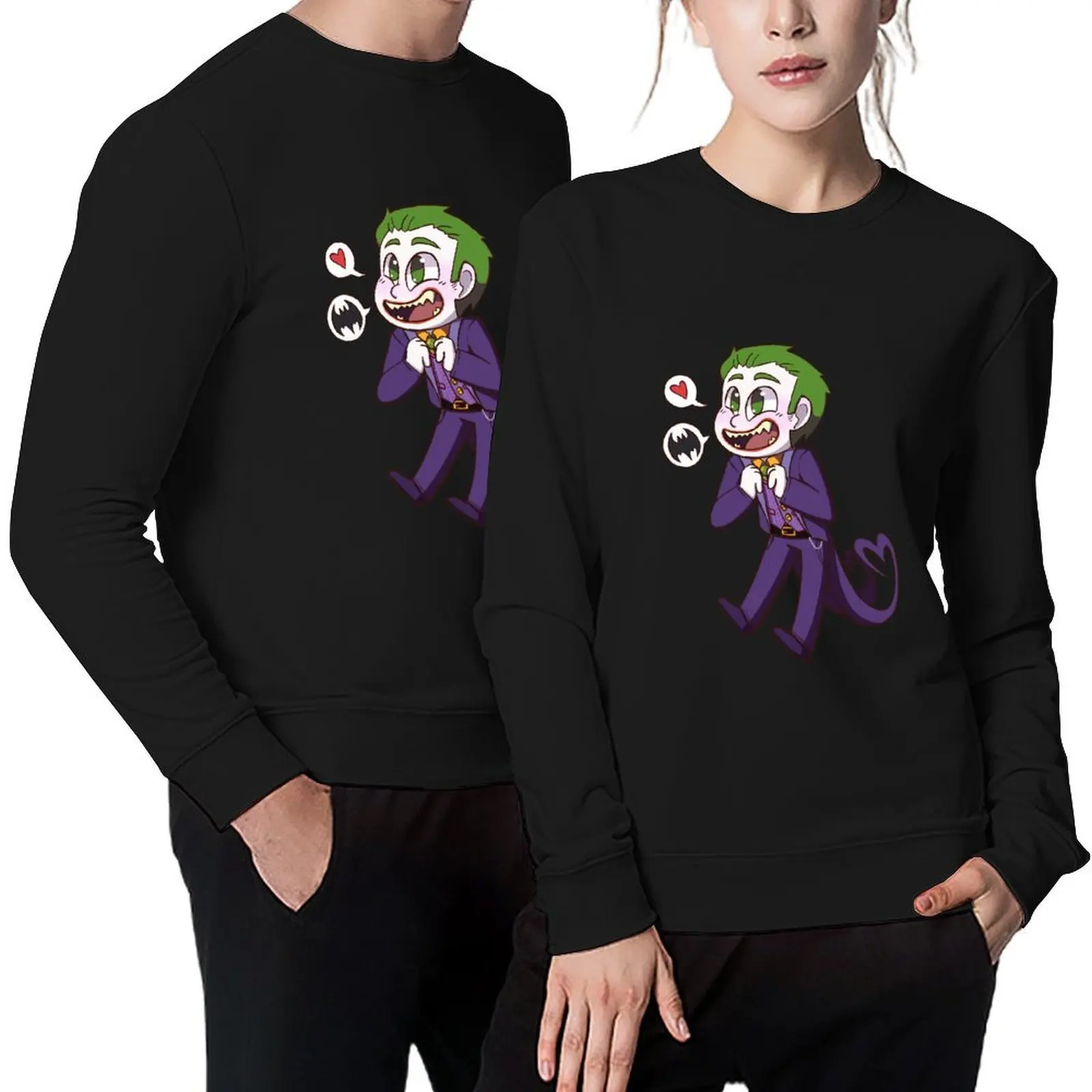 

chibi man likes bats Pullover clothes for men japanese style mens clothing fashion men autumn sweatshirt