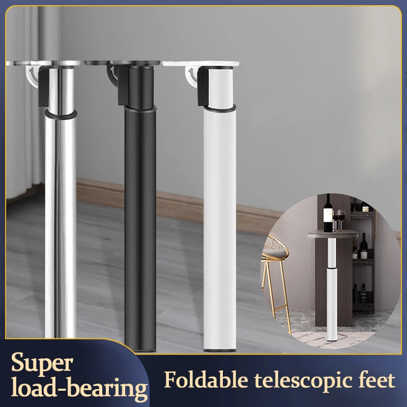 Adjustable Folding Bar Foot Base Bracket Dining Table Table Legs Support Column Telescopic Feet Iron Can Lift Table Legs