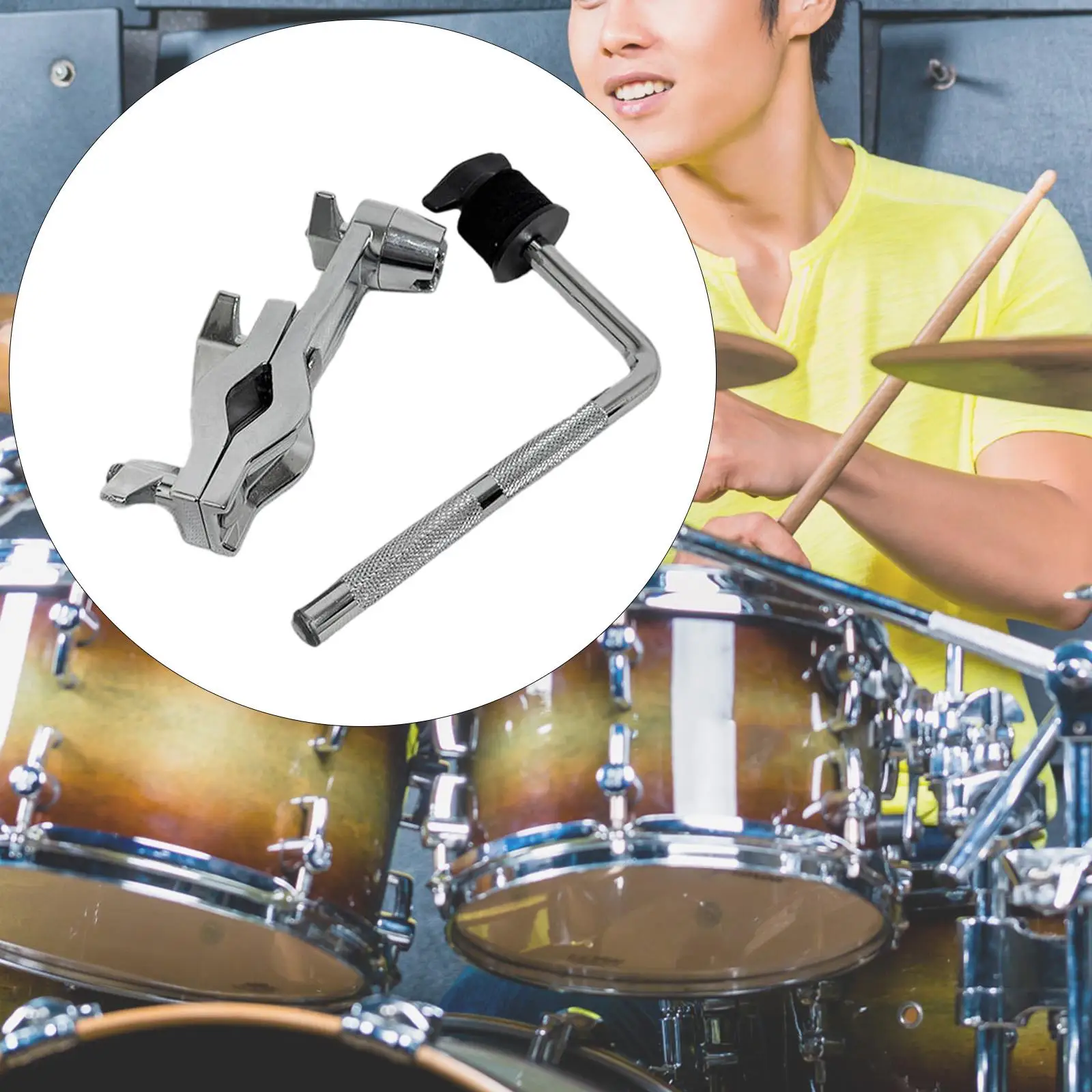 

Cymbal Stand Mount Portable Aluminum Alloy Clamp Holder Universal Boom Arm for Drum Set Percussion Instrument Accessories