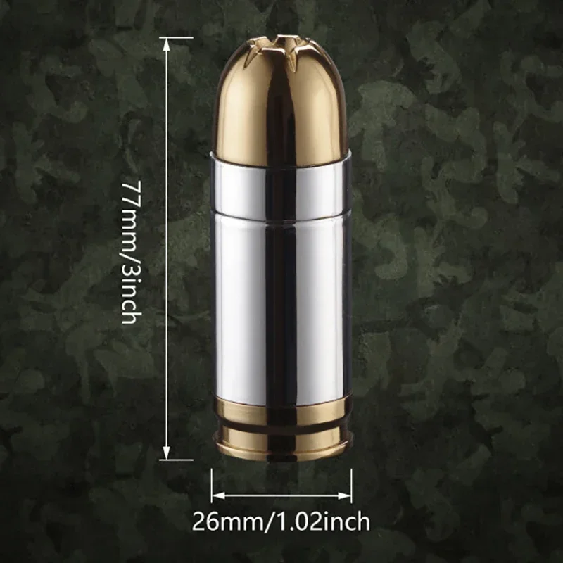 Windproof Mini Bullet Shaped Inflatable Lighter Metal Jet Flame Butane Gas Lighter Barbecue Cigarette Accessories Ignition Tool