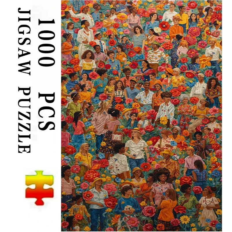 

Colorful Portrait Jigsaw Puzzle 500/1000/1200/2000PCS DIY Craft Hobby Relaxing Game Home Decor Gift