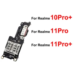 For Realme 10 11 Pro+ Plus SIM Card Tray Holder Board SIM Card Slot Board Flex Cable Connector Parts