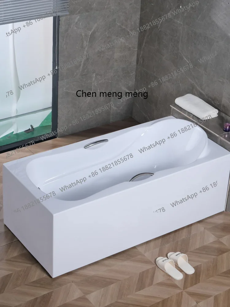 X  Seamless integrated home thickened bathroom bathtub, bidet