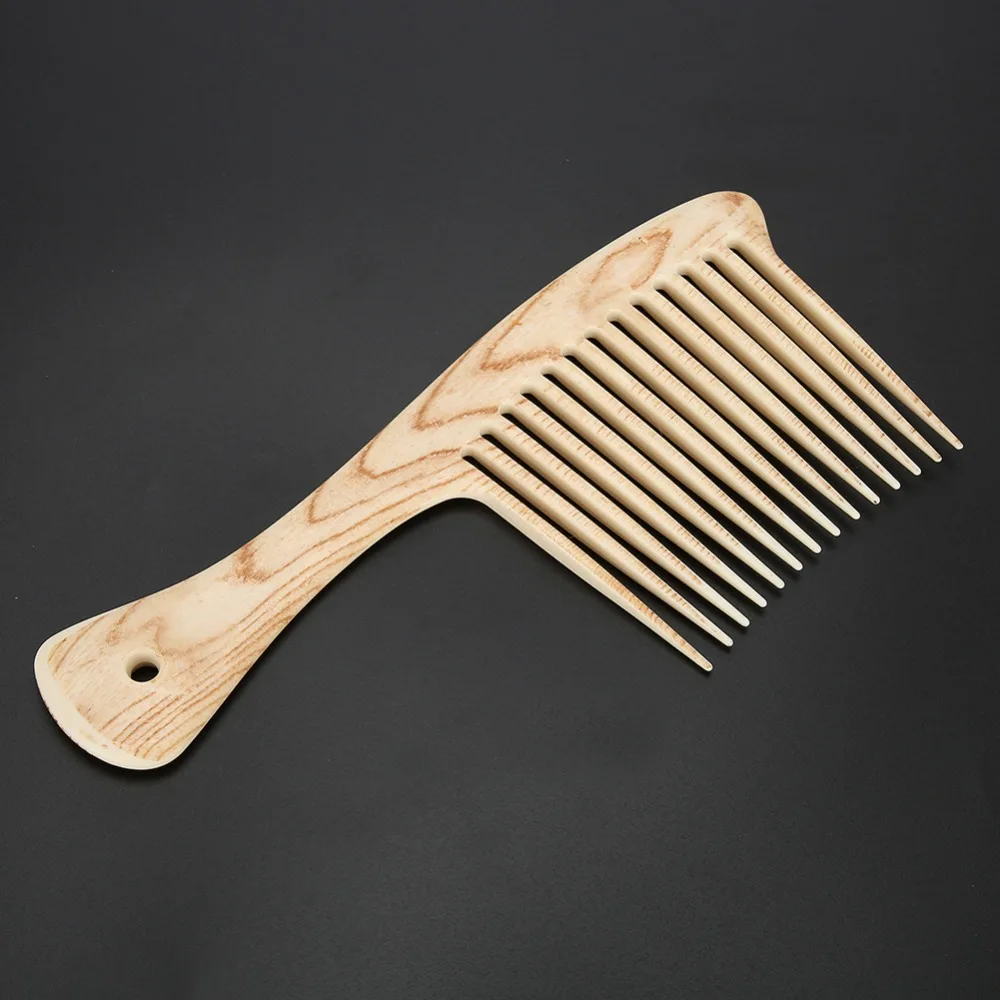 Plastic Material Wide Tooth Comb Multi-functional Ergonomic Handle Hairstyle Comb Portable Size Smooth Detangling Oil Hair Comb