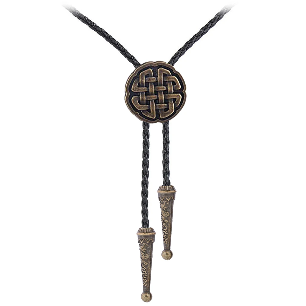 Bolo tie New retro shirt chain lucky knot collar necklaces long neckties pendant