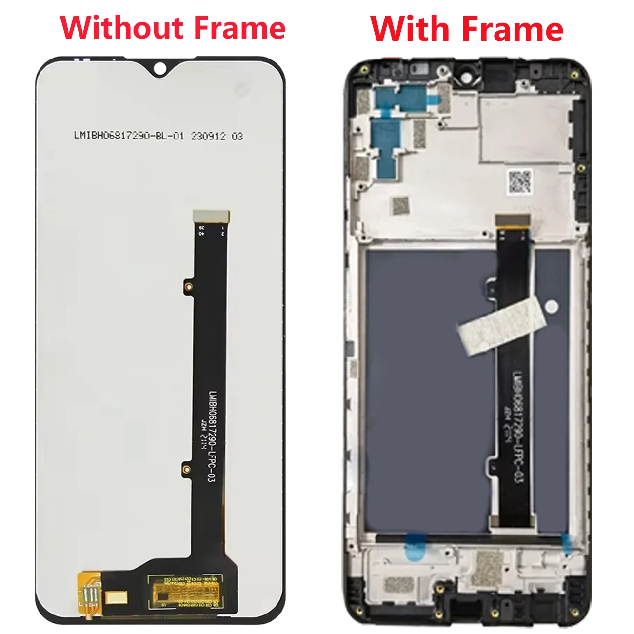 Pantalla For ZTE Blade V20 Smart V2020 Smart 8010 Global Full With Frame LCD DIsplay Touch Screen Digitizer Replacement Parts