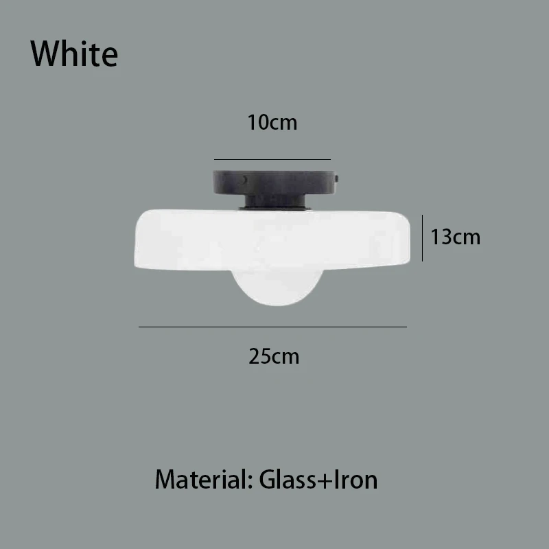 Modernvintage Glazen Plafondlamp Gang Gang Balkon Keuken Hal Licht Slaapkamer Plafondlamp Multi-Gekleurd Glas
