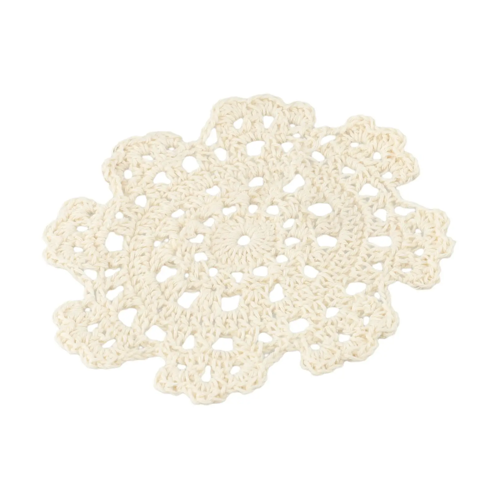 New Handmade Cotton Tableware Mats Cup Mats Lace Fruit Plate Mats Round Table Tableware Decorative Insulation Mats For Mugs