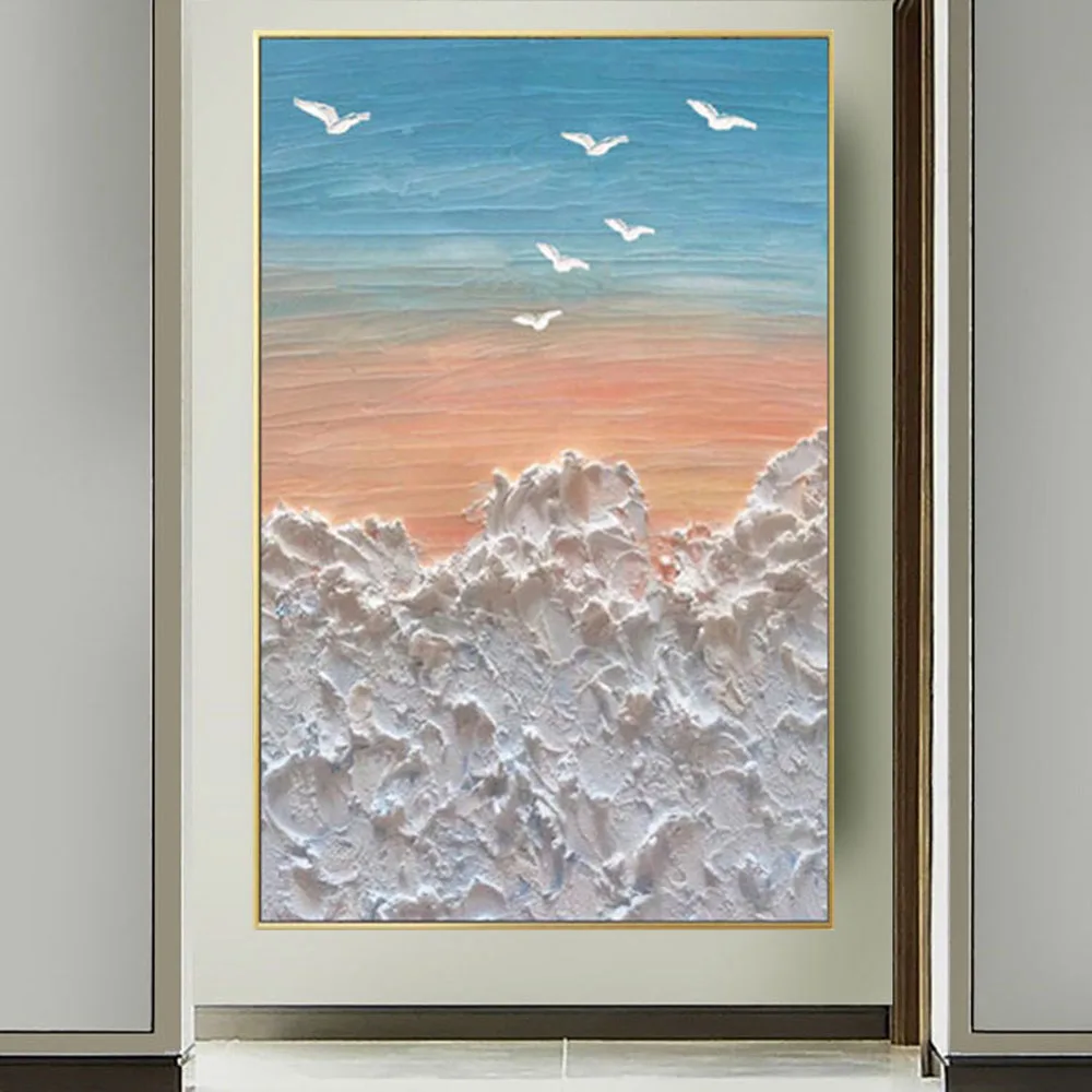 The Latest Design Of Home Decor Wall Painting Abstract Handmade Canvas Paintings Pictures Office Living Room Decor