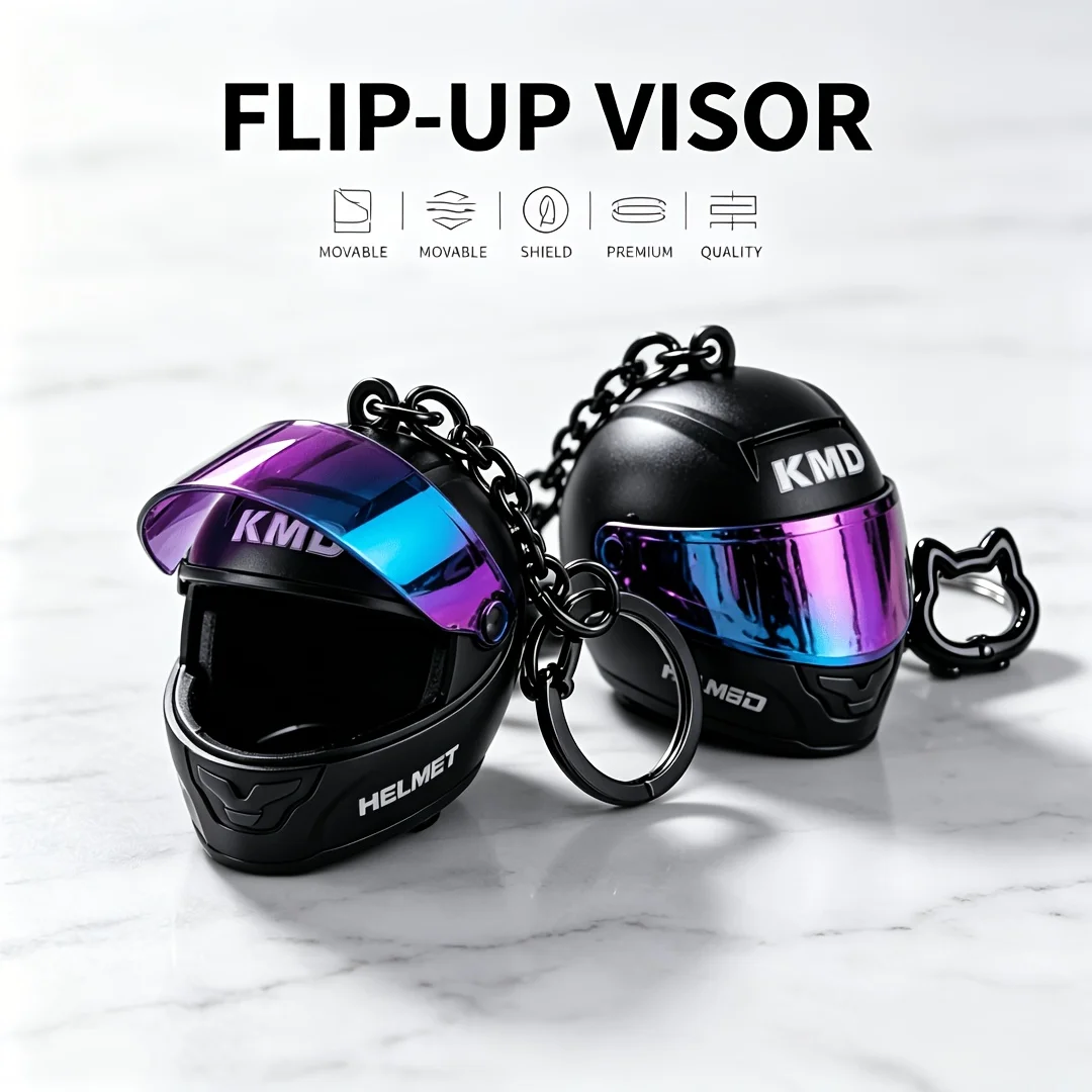 Motorrad-Schlüsselanhänger, Schlüsselring, Taschenanhänger, Autoschlüsselanhänger, Geschenk für Motorradfahrer, Zubehör-Set für Männer und Frauen Biker – Detail 1