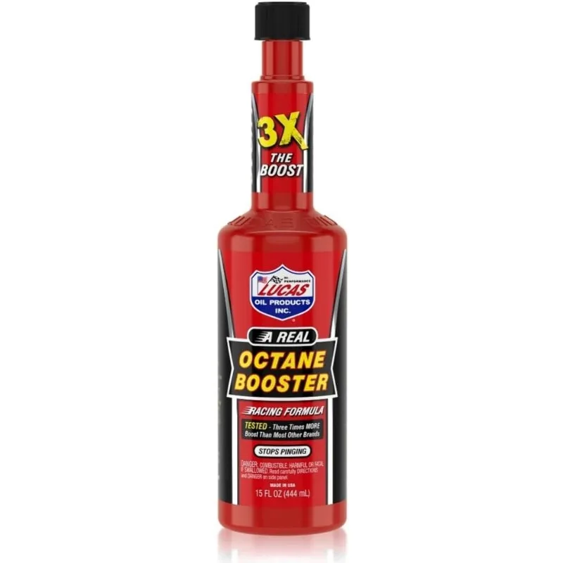 Lucas Oil 10026 12-Piece/Case 15 oz. Bottle Octane Booster Fuel Treatment Fluid