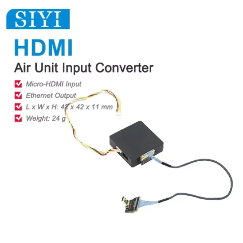 SIYI Air Unit HDMI Input Module TF Card Recording 1080P Compatible W/ HM30 MK15 MK32 UAV Long Range Video Transmitter Accessory