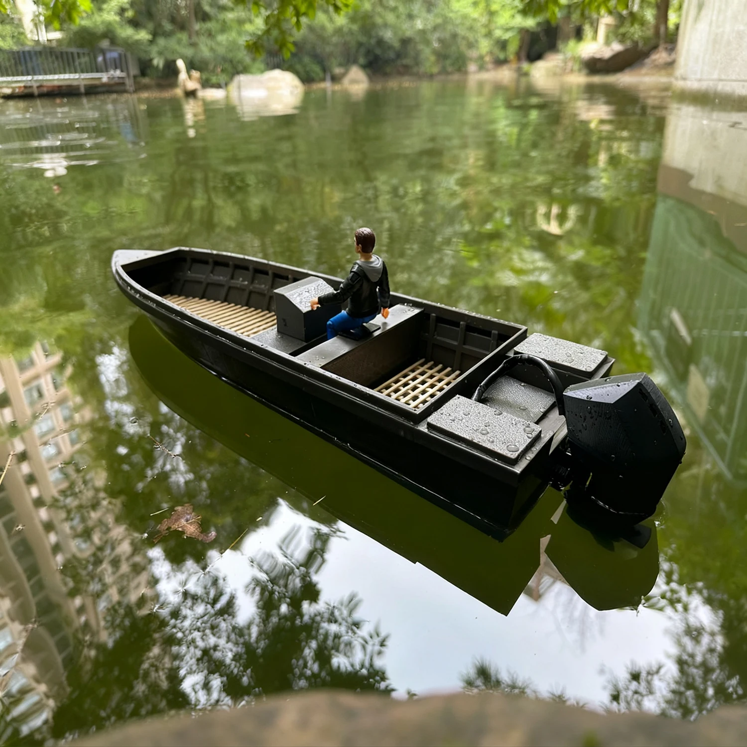 Navi RC 62 cm con motore fuoribordo per barche senza spazzole Barca telecomandata di grandi dimensioni Stampata in 3D che forma RC Schiffe Model RTR Nave giocattolo